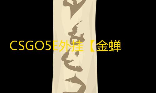 CSGO5E外挂【金蝉/透饰/梓喵/仅支持5E/过玄武磐石】辅助